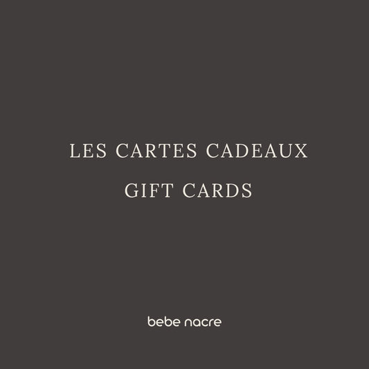 CARTE CADEAU - BEBE NACRE cadeau de naissance pour les mamans