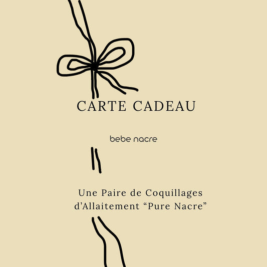 CARTE CADEAU - BEBE NACRE cadeau de naissance pour les mamans