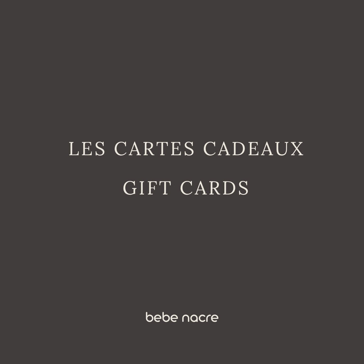 Carte cadeau Bébé Nacre - Naissance & allaitement