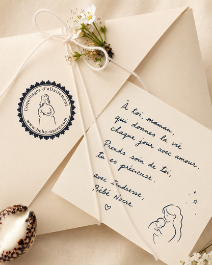 Carte manuscrite personnalisée - Un mot pour la maman