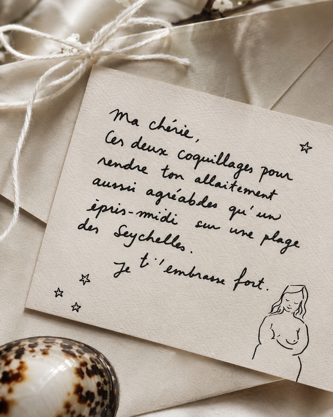Carte manuscrite personnalisée - Un mot pour la maman