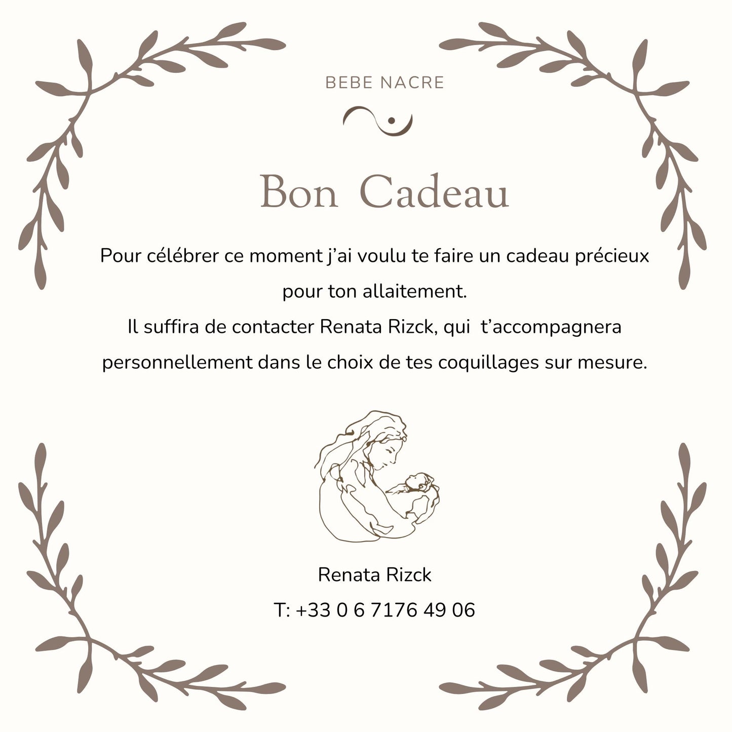La carte-cadeau - Bébé Nacre