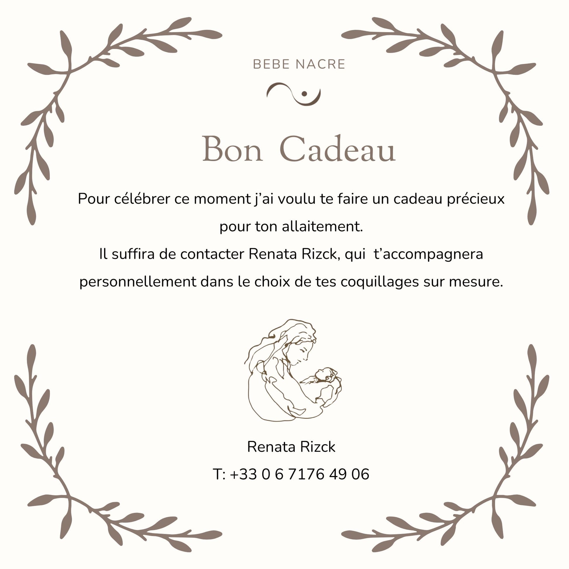 La carte-cadeau - Bébé Nacre